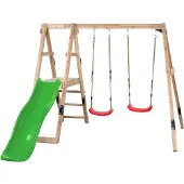 Swing King Swingking Schommel Ava Met Glijbaan Appelgroen 235x274x185cm