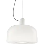 Flos Glazen hanglamp Bellhop Glass S2, dimbaar, wit / opaal, Woon-/ Eetkamer, Glas, hanglamp