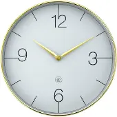 Nextime nXt Finesse – Wandklok – 30,5 cm - Goud/Groen – Stil
