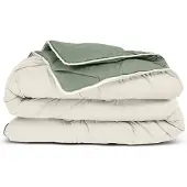 Zavelo Easy All-in-one-Dekbed Groen/Creme-Lits-Jumeaux (240x200 cm)
