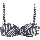 LASCANA Bikinitop marine / wit