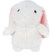 Van Manen Veenendaal Neem me mee, knuffel: Pluche konijn, wit, 30 cm