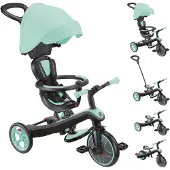 Globber Explorer Trike 4 In 1 Tricycle Stroller Zilver