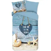 Pure Dekbedovertrek beach