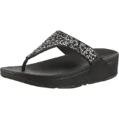 FitFlop Lulu crystal-mix toe-post sandals
