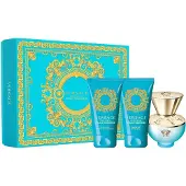 Versace Dylan Turquoise pour Femme Giftset - 50 ml eau de toilette spray + 50 ml showergel + 50 ml bodygel - cadeauset voor dames