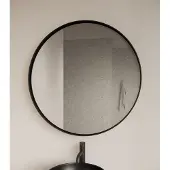 Gliss Design Asteri ronde spiegel 60cm mat zwart