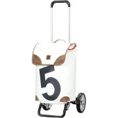 Andersen Shopper Shopper 'Alu Star 360°' bruin / zwart / wit