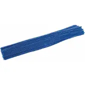 Colorations Kleuren - blauwe chenilledraad, 100 stuks.
