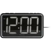 Karlsson New Retro Wekker | 16.5x9x4.5cm | Zwart