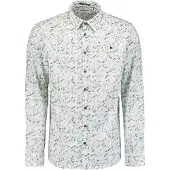 No-excess Overhemd cyaan blauw / grijs / natuurwit