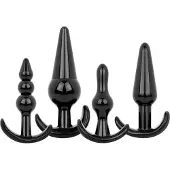 EasyToys Butt Plug Set 4 Stuks - Zwart