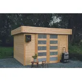 Solid Superia Modern Odense Tuinhuis - Vuren - Onbehandeld - 303,2x303,2cm