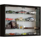 VCM Vitrinekast wandvitrine Mandosa M zwart