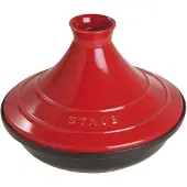 Staub Tajine 28 cm - zwart-kers