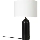 Gubi Gravity S tafellamp blackend steel - witte kap