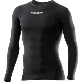 SIXS Mannen, Functioneel overhemd, Functioneel shirt met lange mouwen TS2 2.0 (3XL), Zwart, 3XL