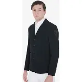 Equestro Heren Wedstrijdjas met Contrasterend Geborduurd Logo One size