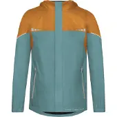 Normani Outdoorjas 'Sointula' blauw / donkeroranje