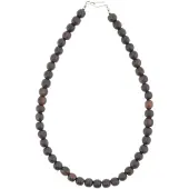 Behave – Houten kralenketting – Nikkelvrij – 50 cm – Geschenkzakje
