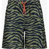 Osaga heren zwemshort zebraprint groen zwart maat XL