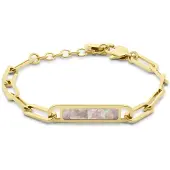CO88 Collection - Goudkleurige schakel armband - 15+3CM