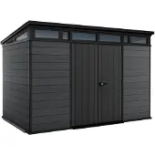 Keter Tuinhuis Cortina 117 - Kunststof - Antraciet - 218 X 340 X 226cm - 7,41m²