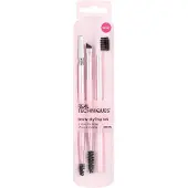 Real Techniques Make-Up Borstel Set Brow Styling Roze 3 Onderdelen