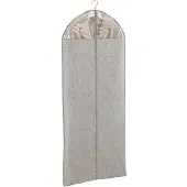 Wenko Kledinghoes Balance taupe 150x60cm - Kledingzak - Kledingopberger lang model - Met rits en kijkvenster - Mooi, stevig en handig