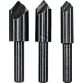 Bosch - 3-delige conische verzinkboor-set met 1 boorplaatje 8,0; 10,0; 12,0 mm