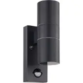 Eglo Riga 5 Wand S Zwart 2 Lichtpunten met Sensor