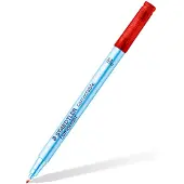 Staedtler Foliemarkeringen Lumocolor corrigeerbaar 305, lijndikte F, droog afneembaar, 10 st., rood