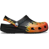 Crocs Graphic Flames Clogs Slippers zwart Rubber Maat 32/33