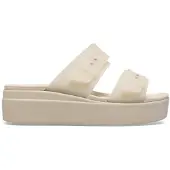 Crocs Brooklyn Buckle Low Dames Sandalen in Sandsteen