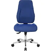 Topstar bureaustoel FEEL GOOD, synchroonmechanisme, zonder armleuningen, hoge rugleuning, grote kuipzitting, blauw