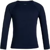 Icebreaker Ondershirt Kids 200 Oasis Crewe Midnight Navy-Maat 140