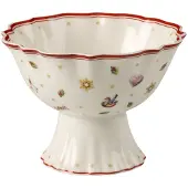 Villeroy & Boch Toy’s Delight schaal op voet 33 cl Wit-rood