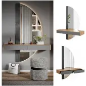 Vicco Melisa Kaptafel – 120 cm met 2 laden Grijs
