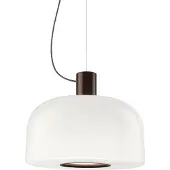 Flos Glazen hanglamp Bellhop Glass S2, dimbaar, wit / opaal, Woon-/ Eetkamer, Glas, hanglamp