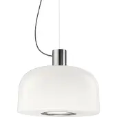Flos Hanglampe , Bellhop Glass S2, dimbare, Wit, Woonkamer, Glas