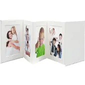 Deknudt Frames A66DC1 8PH - leporello album - wit - 8x foto 10x15 cm