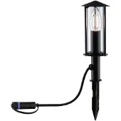 Paulmann Plug & Shine Klassiek lantaarnspieslampje 94323, dimbaar, zwart, metaal