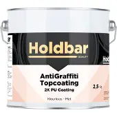 Holdbar Anti Graffiti Topcoating Mat 2,5 Kg - Maakt Graffiti Verwijderbaar - Graffiti Verwijderen - Glashelder - Transparant - Vrijwel onzichtbaar