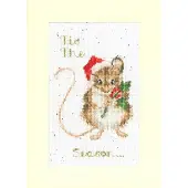 Bothy Threads Hannah Dale 'Tis The Season wenskaart borduren XMAS56