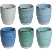 Cookinglife Bekers Delice Blauw 350 ml - 6 stuks