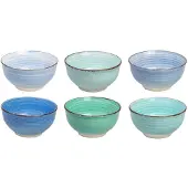 Cookinglife Kleine kommen Delice Blauw ø 12 cm - 6 stuks