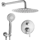 REA Inbouw Regendoucheset Ontario Brush Nickel + Box
