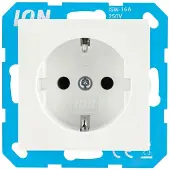 ION Industries Wandcontactdoos | RA V1/J1 Alpin Wit
