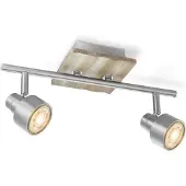 Home Sweet Home Ledspot Drift Mat Staal 2x5,8w