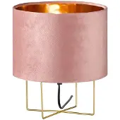 Honsel Moderne tafellamp roze met goud - Rosalina